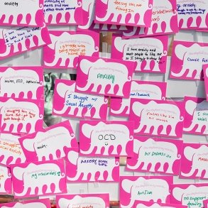 Students shared their struggles at a Fresh Check Day on campus promoting wellness