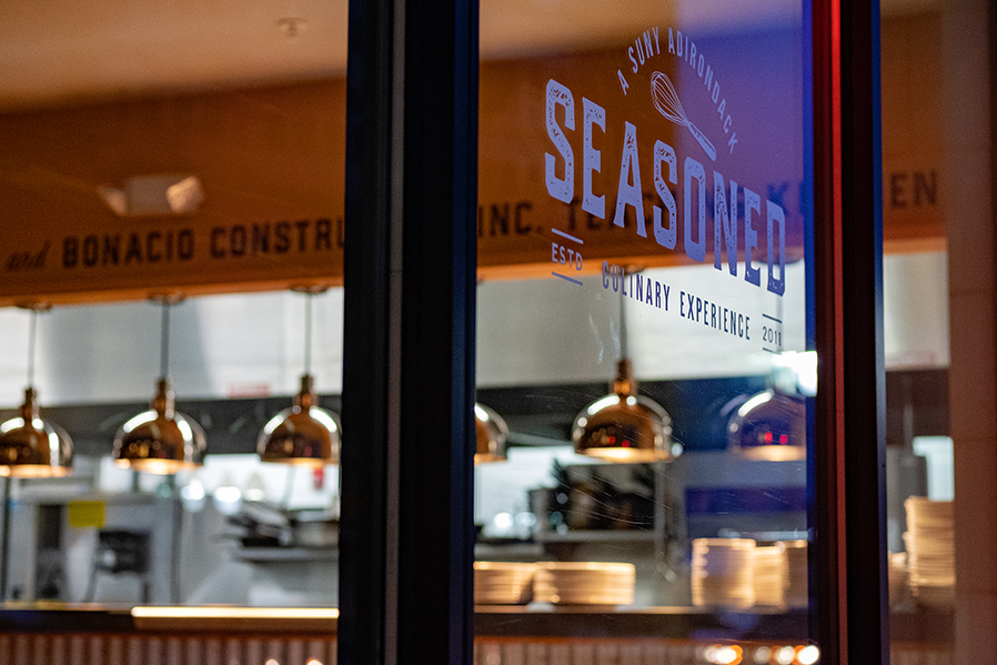 SUNY Adirondack’s student-run restaurant, Seasoned, is located at 14 Hudson Ave. in Glens Falls.