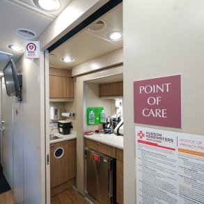Interior of Hudson Headwaters Health Network's Mobile Health Unit