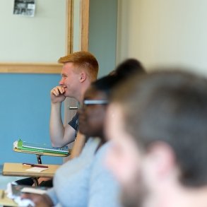 Students in a classroom 