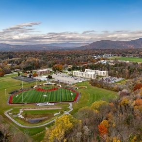 Aerial view of Queensbury campus