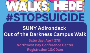 Image for news article SUNY Adirondack offers Hope Walks Here