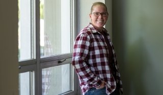 Criminal Justice: Substance Abuse Services student Elizabeth Belair is seen on campus