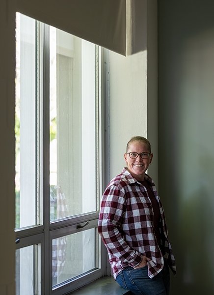 Criminal Justice: Substance Abuse Services student Elizabeth Belair is seen on campus