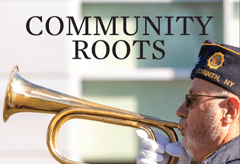 Cover of veterans' edition of Community Roots magazine