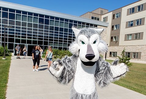 Eddy Rondack welcomes students to SUNY Adirondack's Residence Hall