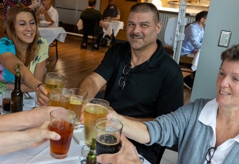 Collaborative Cuisine attendees cheering