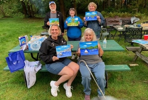 Veterans display their paintings