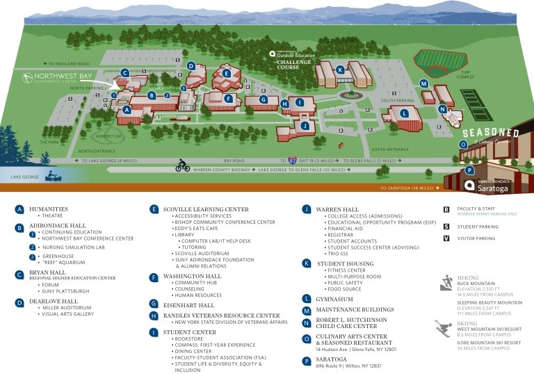 Illustrative campus map